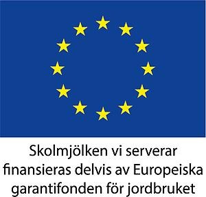 Logotype för EU och skolmjölkstöd